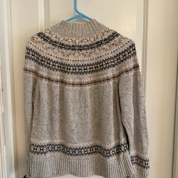 Tiara International Vintage Fair Isle Zip Up Sweater - Picture 7 of 10